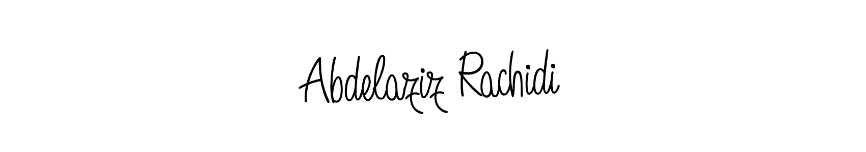 Use a signature maker to create a handwritten signature online. With this signature software, you can design (Angelique-Rose-font-FFP) your own signature for name Abdelaziz Rachidi. Abdelaziz Rachidi signature style 5 images and pictures png