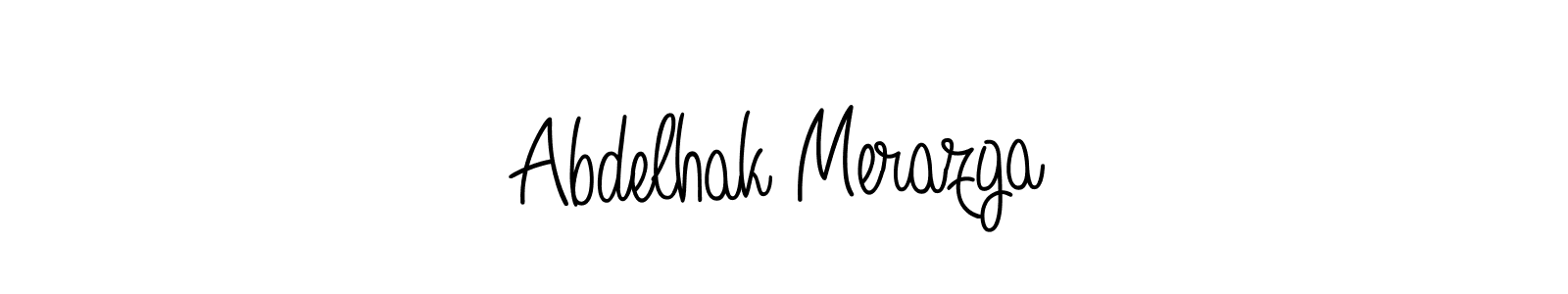 Use a signature maker to create a handwritten signature online. With this signature software, you can design (Angelique-Rose-font-FFP) your own signature for name Abdelhak Merazga. Abdelhak Merazga signature style 5 images and pictures png