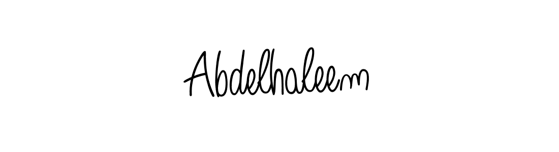 Design your own signature with our free online signature maker. With this signature software, you can create a handwritten (Angelique-Rose-font-FFP) signature for name Abdelhaleem. Abdelhaleem signature style 5 images and pictures png