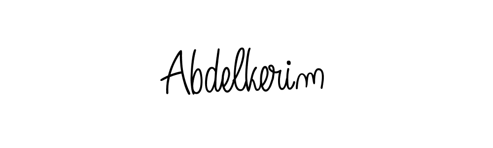 The best way (Angelique-Rose-font-FFP) to make a short signature is to pick only two or three words in your name. The name Abdelkerim include a total of six letters. For converting this name. Abdelkerim signature style 5 images and pictures png