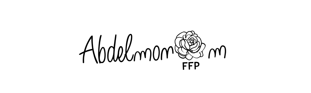 Make a beautiful signature design for name Abdelmon3m. With this signature (Angelique-Rose-font-FFP) style, you can create a handwritten signature for free. Abdelmon3m signature style 5 images and pictures png