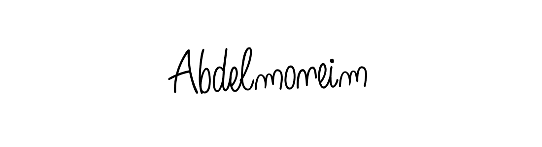 The best way (Angelique-Rose-font-FFP) to make a short signature is to pick only two or three words in your name. The name Abdelmoneim include a total of six letters. For converting this name. Abdelmoneim signature style 5 images and pictures png