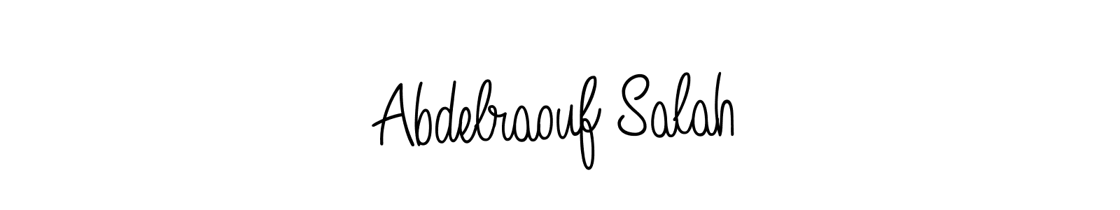 How to make Abdelraouf Salah name signature. Use Angelique-Rose-font-FFP style for creating short signs online. This is the latest handwritten sign. Abdelraouf Salah signature style 5 images and pictures png