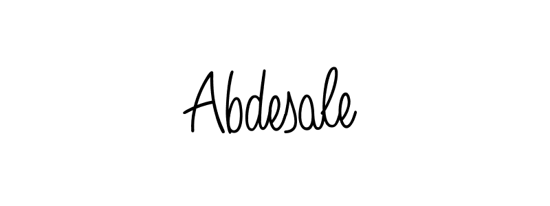 Make a beautiful signature design for name Abdesale. With this signature (Angelique-Rose-font-FFP) style, you can create a handwritten signature for free. Abdesale signature style 5 images and pictures png