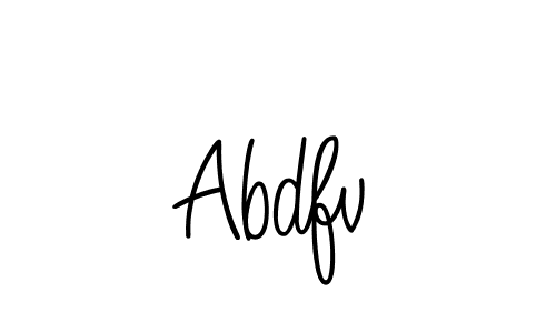 Use a signature maker to create a handwritten signature online. With this signature software, you can design (Angelique-Rose-font-FFP) your own signature for name Abdfv. Abdfv signature style 5 images and pictures png