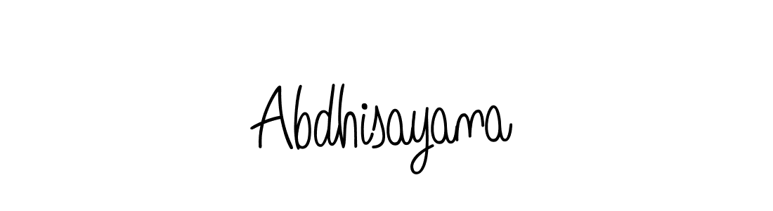 Create a beautiful signature design for name Abdhisayana. With this signature (Angelique-Rose-font-FFP) fonts, you can make a handwritten signature for free. Abdhisayana signature style 5 images and pictures png