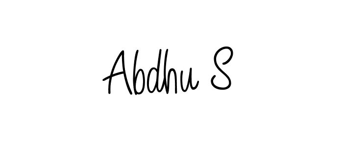 Also we have Abdhu S name is the best signature style. Create professional handwritten signature collection using Angelique-Rose-font-FFP autograph style. Abdhu S signature style 5 images and pictures png