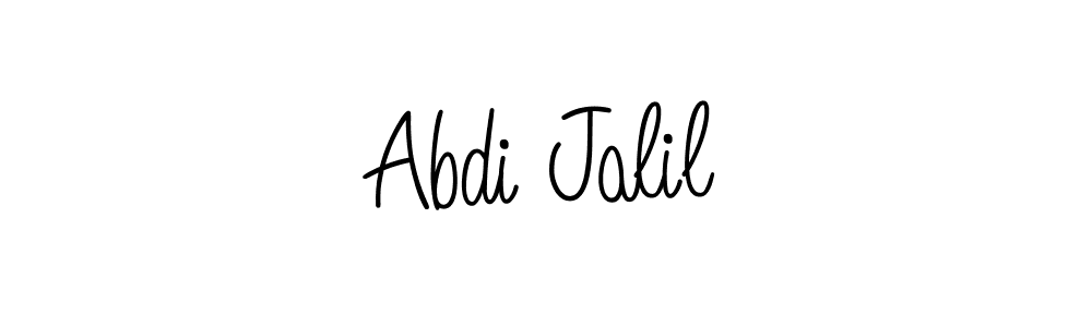 Best and Professional Signature Style for Abdi Jalil. Angelique-Rose-font-FFP Best Signature Style Collection. Abdi Jalil signature style 5 images and pictures png