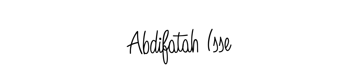 How to make Abdifatah Isse name signature. Use Angelique-Rose-font-FFP style for creating short signs online. This is the latest handwritten sign. Abdifatah Isse signature style 5 images and pictures png
