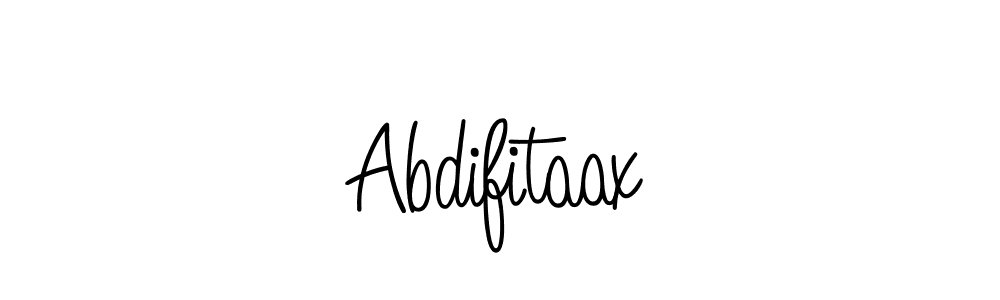 Abdifitaax stylish signature style. Best Handwritten Sign (Angelique-Rose-font-FFP) for my name. Handwritten Signature Collection Ideas for my name Abdifitaax. Abdifitaax signature style 5 images and pictures png