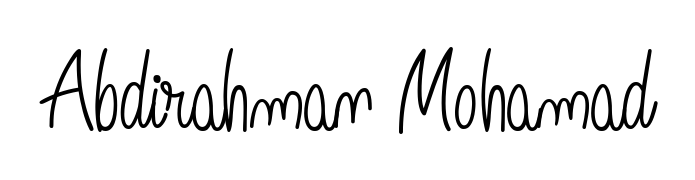 Make a beautiful signature design for name Abdirahman Mohamad. Use this online signature maker to create a handwritten signature for free. Abdirahman Mohamad signature style 5 images and pictures png