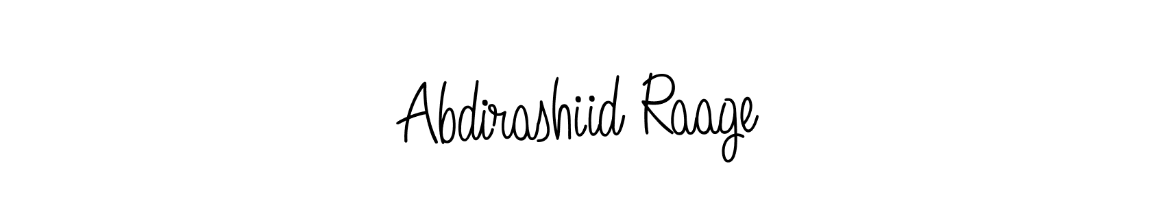 Here are the top 10 professional signature styles for the name Abdirashiid Raage. These are the best autograph styles you can use for your name. Abdirashiid Raage signature style 5 images and pictures png