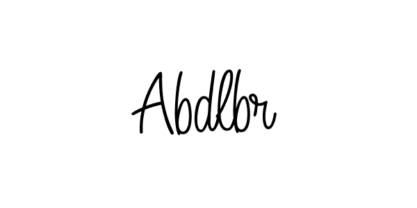 How to Draw Abdlbr signature style? Angelique-Rose-font-FFP is a latest design signature styles for name Abdlbr. Abdlbr signature style 5 images and pictures png