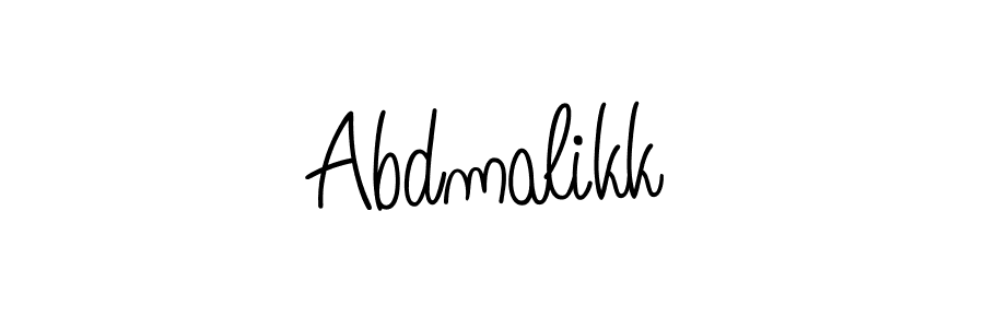 The best way (Angelique-Rose-font-FFP) to make a short signature is to pick only two or three words in your name. The name Abdmalikk include a total of six letters. For converting this name. Abdmalikk signature style 5 images and pictures png