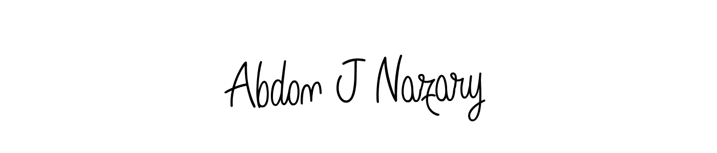 How to make Abdon J Nazary signature? Angelique-Rose-font-FFP is a professional autograph style. Create handwritten signature for Abdon J Nazary name. Abdon J Nazary signature style 5 images and pictures png