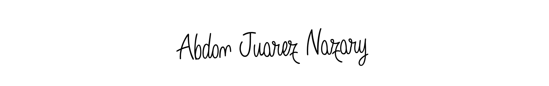 Make a beautiful signature design for name Abdon Juarez Nazary. With this signature (Angelique-Rose-font-FFP) style, you can create a handwritten signature for free. Abdon Juarez Nazary signature style 5 images and pictures png