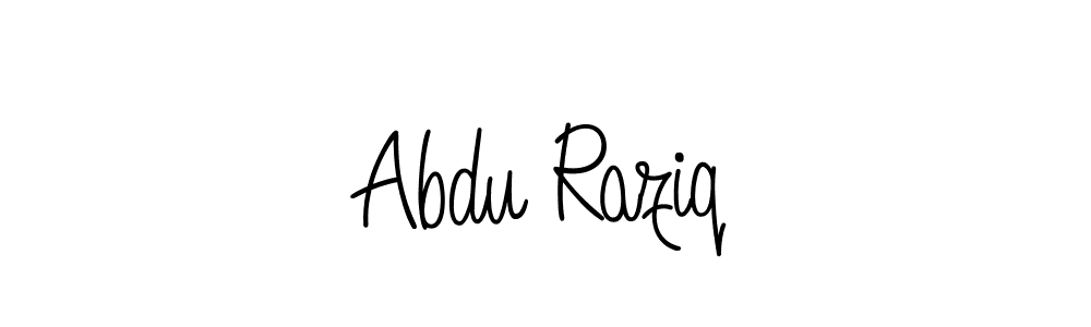 Also we have Abdu Raziq name is the best signature style. Create professional handwritten signature collection using Angelique-Rose-font-FFP autograph style. Abdu Raziq signature style 5 images and pictures png