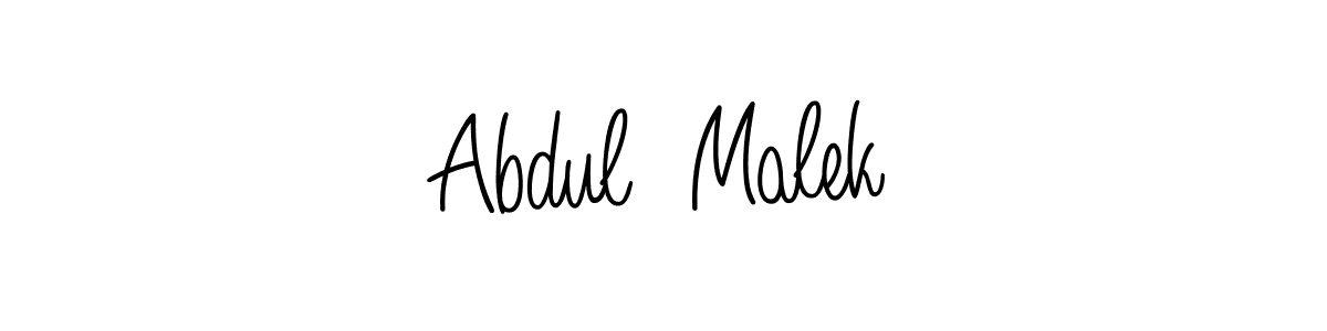 Angelique-Rose-font-FFP is a professional signature style that is perfect for those who want to add a touch of class to their signature. It is also a great choice for those who want to make their signature more unique. Get Abdul  Malek name to fancy signature for free. Abdul  Malek signature style 5 images and pictures png