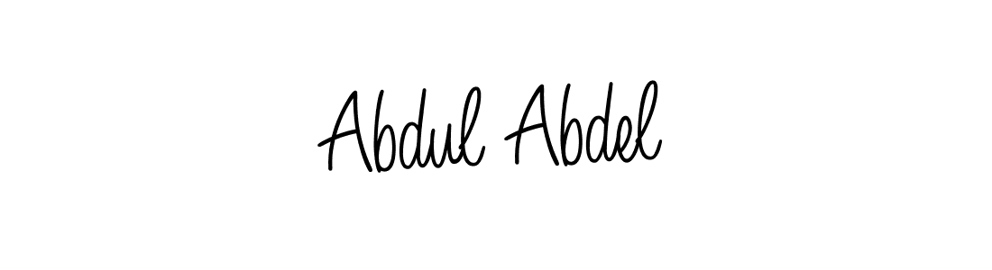 if you are searching for the best signature style for your name Abdul Abdel. so please give up your signature search. here we have designed multiple signature styles  using Angelique-Rose-font-FFP. Abdul Abdel signature style 5 images and pictures png