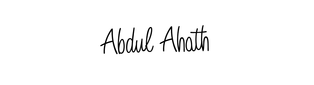 You should practise on your own different ways (Angelique-Rose-font-FFP) to write your name (Abdul Ahath) in signature. don't let someone else do it for you. Abdul Ahath signature style 5 images and pictures png