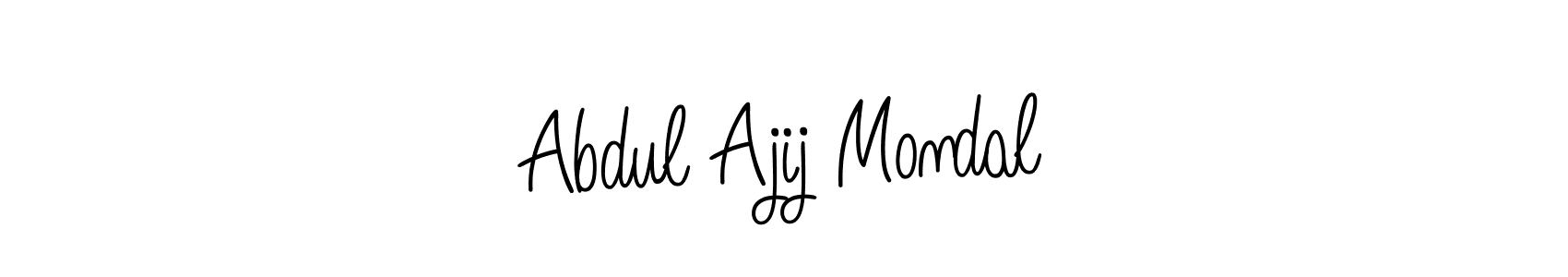 It looks lik you need a new signature style for name Abdul Ajij Mondal. Design unique handwritten (Angelique-Rose-font-FFP) signature with our free signature maker in just a few clicks. Abdul Ajij Mondal signature style 5 images and pictures png