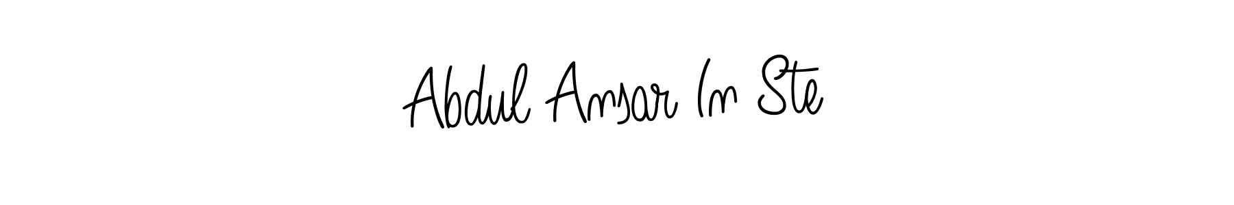 You should practise on your own different ways (Angelique-Rose-font-FFP) to write your name (Abdul Ansar In Ste) in signature. don't let someone else do it for you. Abdul Ansar In Ste signature style 5 images and pictures png