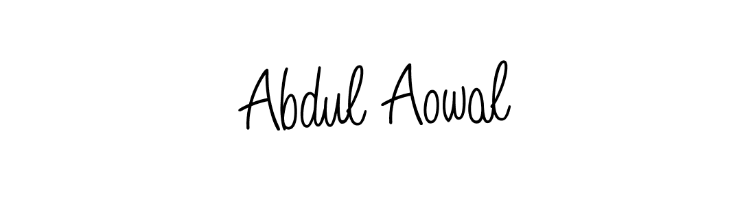 This is the best signature style for the Abdul Aowal name. Also you like these signature font (Angelique-Rose-font-FFP). Mix name signature. Abdul Aowal signature style 5 images and pictures png