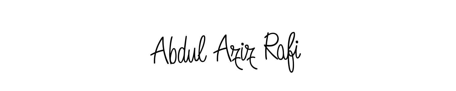 How to make Abdul Aziz Rafi name signature. Use Angelique-Rose-font-FFP style for creating short signs online. This is the latest handwritten sign. Abdul Aziz Rafi signature style 5 images and pictures png