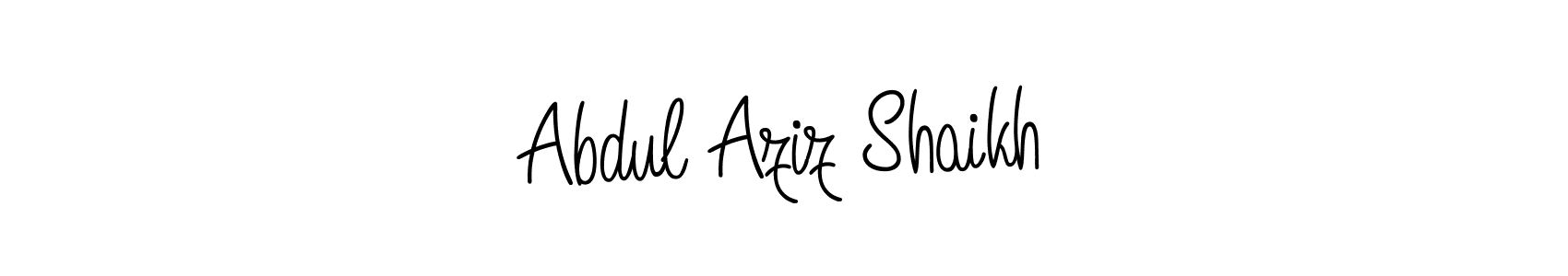 Best and Professional Signature Style for Abdul Aziz Shaikh. Angelique-Rose-font-FFP Best Signature Style Collection. Abdul Aziz Shaikh signature style 5 images and pictures png