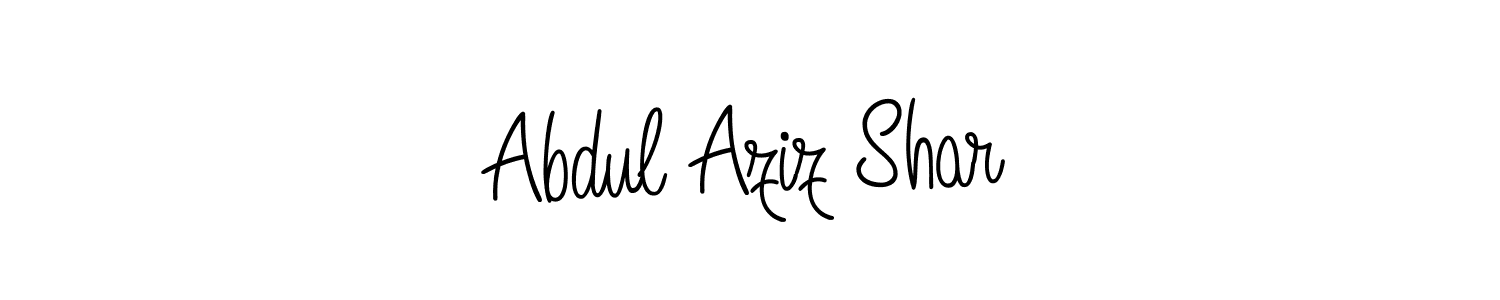 How to Draw Abdul Aziz Shar signature style? Angelique-Rose-font-FFP is a latest design signature styles for name Abdul Aziz Shar. Abdul Aziz Shar signature style 5 images and pictures png