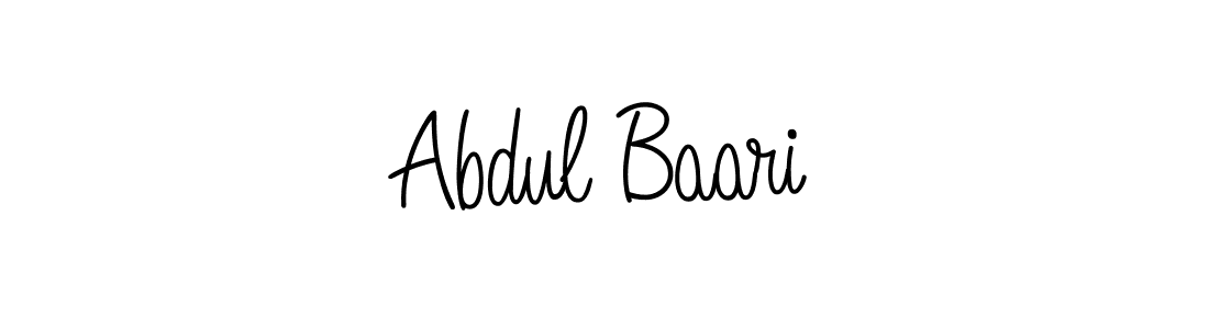 Make a beautiful signature design for name Abdul Baari. With this signature (Angelique-Rose-font-FFP) style, you can create a handwritten signature for free. Abdul Baari signature style 5 images and pictures png