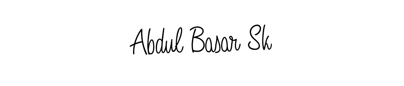 How to make Abdul Basar Sk name signature. Use Angelique-Rose-font-FFP style for creating short signs online. This is the latest handwritten sign. Abdul Basar Sk signature style 5 images and pictures png