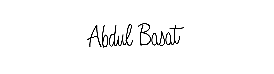 How to make Abdul Basat name signature. Use Angelique-Rose-font-FFP style for creating short signs online. This is the latest handwritten sign. Abdul Basat signature style 5 images and pictures png