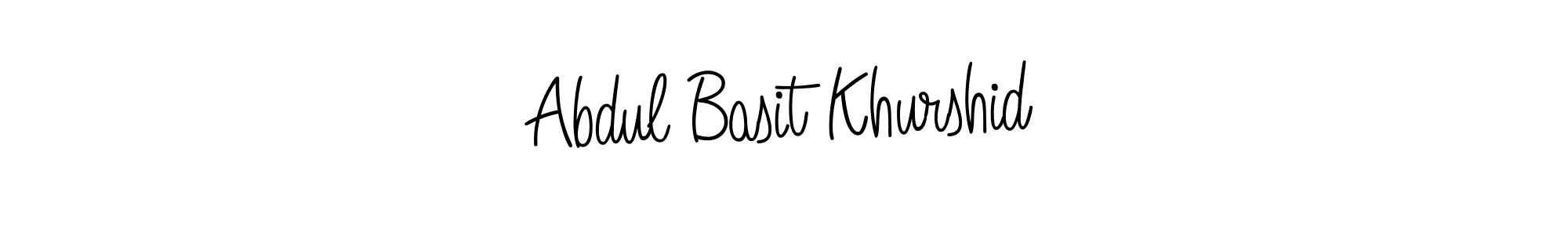 if you are searching for the best signature style for your name Abdul Basit Khurshid. so please give up your signature search. here we have designed multiple signature styles  using Angelique-Rose-font-FFP. Abdul Basit Khurshid signature style 5 images and pictures png