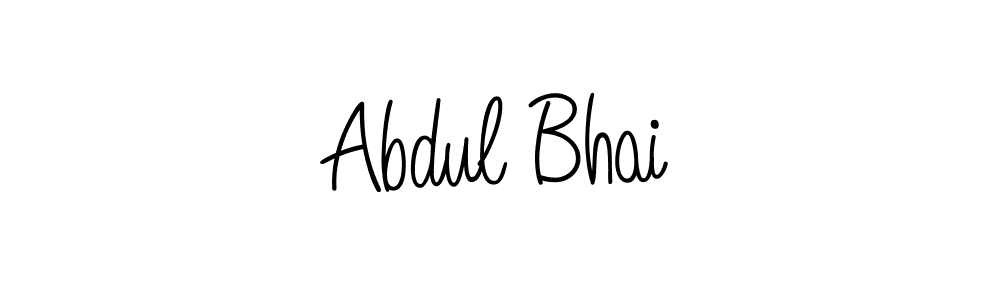 Design your own signature with our free online signature maker. With this signature software, you can create a handwritten (Angelique-Rose-font-FFP) signature for name Abdul Bhai. Abdul Bhai signature style 5 images and pictures png