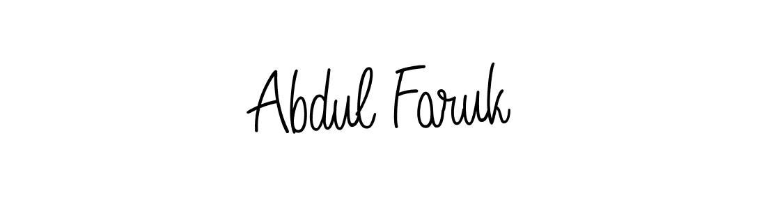 Make a beautiful signature design for name Abdul Faruk. With this signature (Angelique-Rose-font-FFP) style, you can create a handwritten signature for free. Abdul Faruk signature style 5 images and pictures png