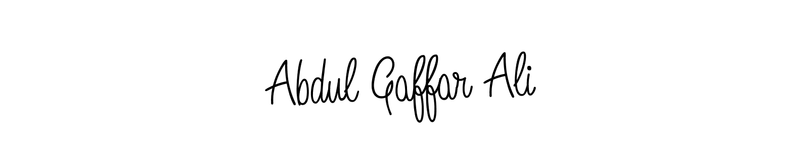 Make a beautiful signature design for name Abdul Gaffar Ali. With this signature (Angelique-Rose-font-FFP) style, you can create a handwritten signature for free. Abdul Gaffar Ali signature style 5 images and pictures png