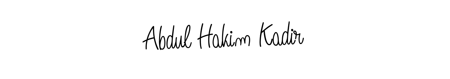 You should practise on your own different ways (Angelique-Rose-font-FFP) to write your name (Abdul Hakim Kadir) in signature. don't let someone else do it for you. Abdul Hakim Kadir signature style 5 images and pictures png