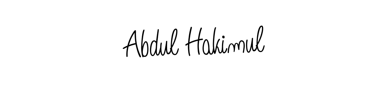 Create a beautiful signature design for name Abdul Hakimul. With this signature (Angelique-Rose-font-FFP) fonts, you can make a handwritten signature for free. Abdul Hakimul signature style 5 images and pictures png