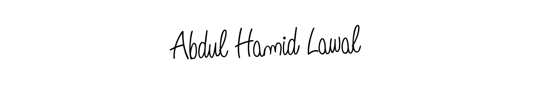 How to make Abdul Hamid Lawal name signature. Use Angelique-Rose-font-FFP style for creating short signs online. This is the latest handwritten sign. Abdul Hamid Lawal signature style 5 images and pictures png