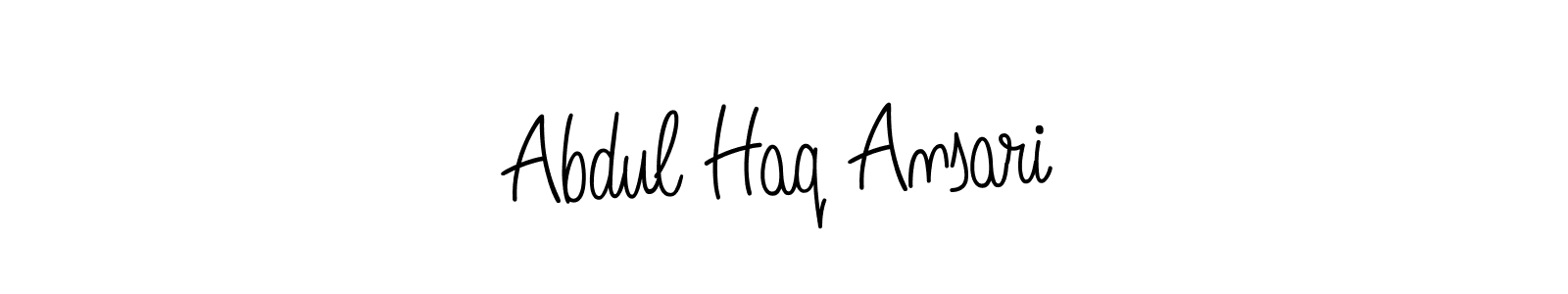 Design your own signature with our free online signature maker. With this signature software, you can create a handwritten (Angelique-Rose-font-FFP) signature for name Abdul Haq Ansari. Abdul Haq Ansari signature style 5 images and pictures png