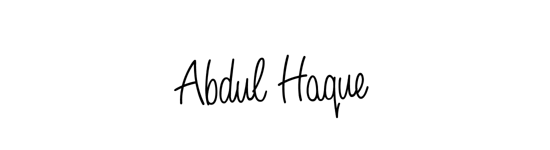 Make a beautiful signature design for name Abdul Haque. With this signature (Angelique-Rose-font-FFP) style, you can create a handwritten signature for free. Abdul Haque signature style 5 images and pictures png