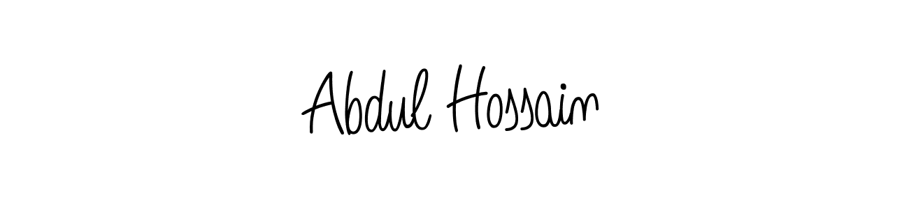 The best way (Angelique-Rose-font-FFP) to make a short signature is to pick only two or three words in your name. The name Abdul Hossain include a total of six letters. For converting this name. Abdul Hossain signature style 5 images and pictures png