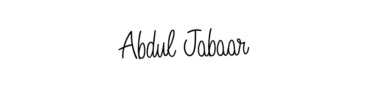 Use a signature maker to create a handwritten signature online. With this signature software, you can design (Angelique-Rose-font-FFP) your own signature for name Abdul Jabaar. Abdul Jabaar signature style 5 images and pictures png