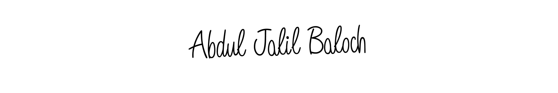 Design your own signature with our free online signature maker. With this signature software, you can create a handwritten (Angelique-Rose-font-FFP) signature for name Abdul Jalil Baloch. Abdul Jalil Baloch signature style 5 images and pictures png