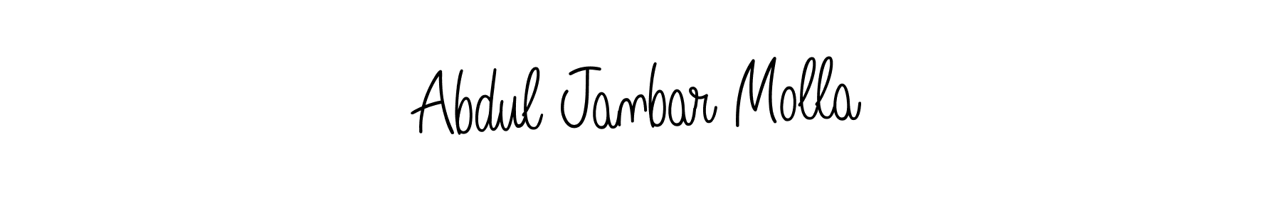 Here are the top 10 professional signature styles for the name Abdul Janbar Molla. These are the best autograph styles you can use for your name. Abdul Janbar Molla signature style 5 images and pictures png