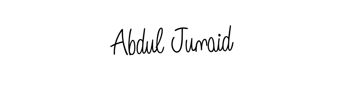 This is the best signature style for the Abdul Junaid name. Also you like these signature font (Angelique-Rose-font-FFP). Mix name signature. Abdul Junaid signature style 5 images and pictures png