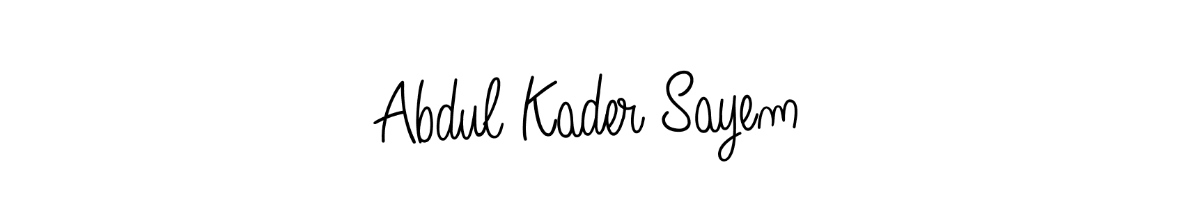 Abdul Kader Sayem stylish signature style. Best Handwritten Sign (Angelique-Rose-font-FFP) for my name. Handwritten Signature Collection Ideas for my name Abdul Kader Sayem. Abdul Kader Sayem signature style 5 images and pictures png