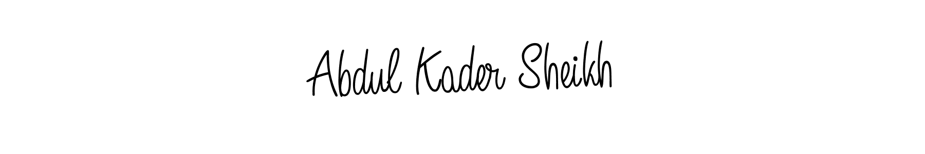 It looks lik you need a new signature style for name Abdul Kader Sheikh. Design unique handwritten (Angelique-Rose-font-FFP) signature with our free signature maker in just a few clicks. Abdul Kader Sheikh signature style 5 images and pictures png