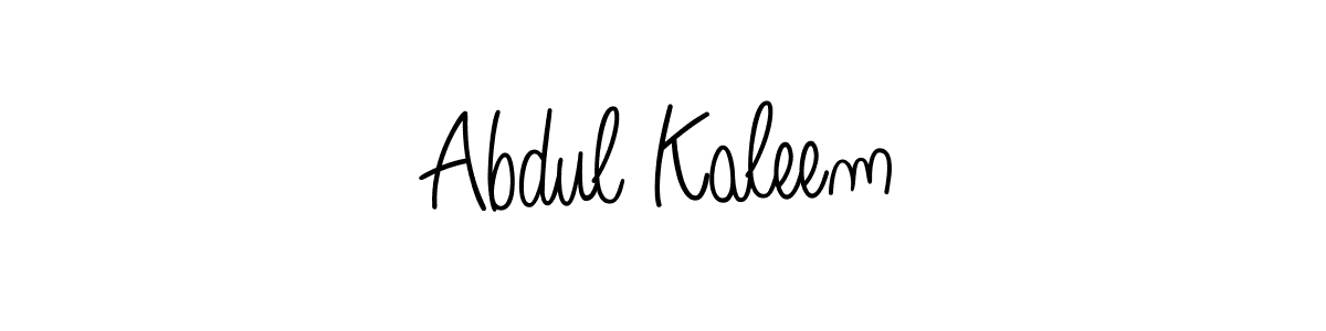 Best and Professional Signature Style for Abdul Kaleem. Angelique-Rose-font-FFP Best Signature Style Collection. Abdul Kaleem signature style 5 images and pictures png